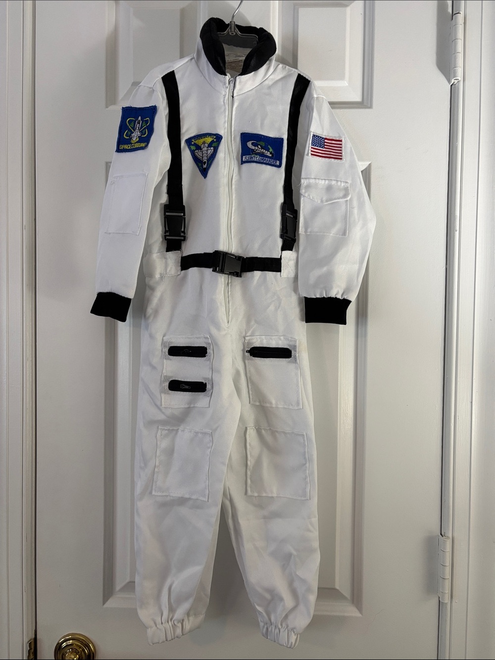 Rubie's White & Black Kids Astronaut Overalls Costume